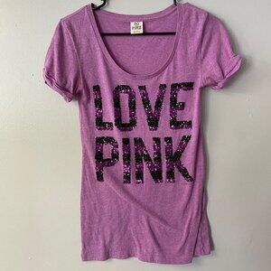 🚨CLEARANCE B1123-16 Love Pink Sequence Top